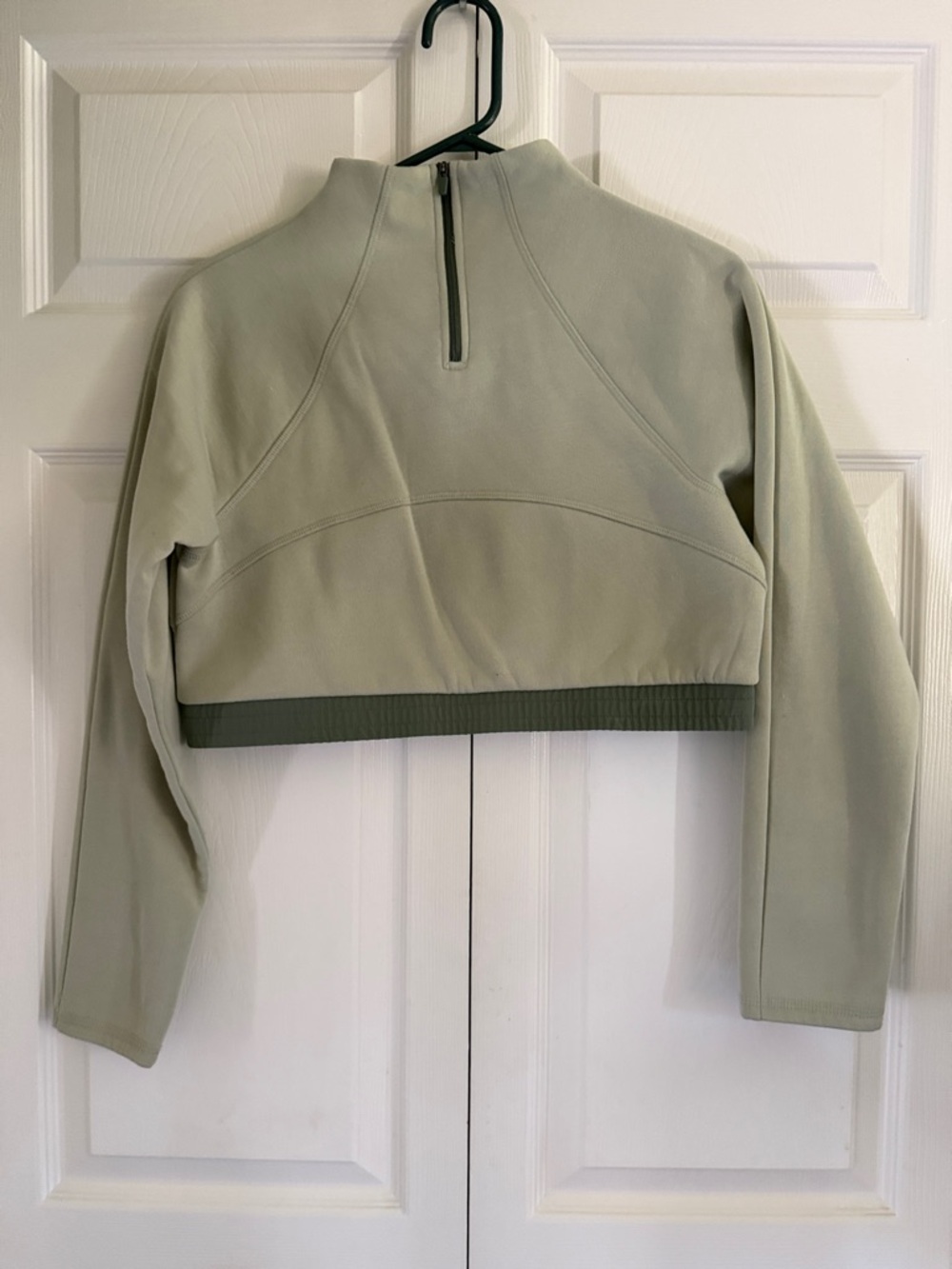 Women's Sage Half-Zip Cropped Pullover